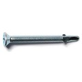 Midwest Fastener Self-Drilling Screw, #14 x 2-3/4 in, Zinc Plated Steel Flat Head Phillips Drive, 10 PK 931948